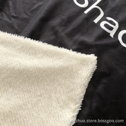Wholesale Amazon personalized custom print Sherpa wearable hooded blanket